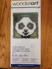 Vintage Wonder Art Panda Latch Hook Kit 8  x8  Cute  27 