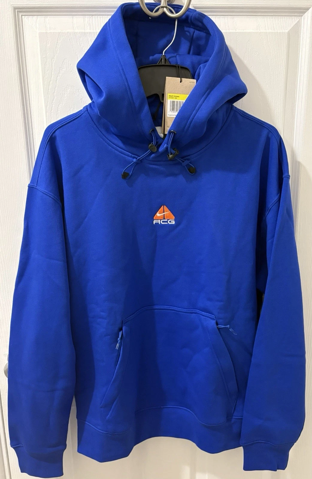 New Nike ACG Therma-FIT Fleece Hoodie Game Royal Blue Men’s Size S DH3087-480