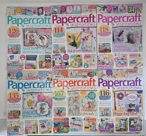 Papercraft Magazines w Bonus Scrapbooking Card Making Junk Journal Lot of 6 READ