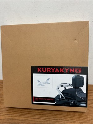 Kuryakyn 7097 Fixed Mounts Multi-purpose Driver & Passenger Backrest 04-22 XL