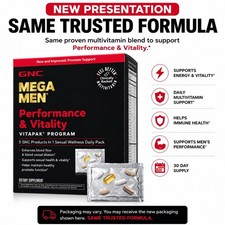 GNC Mega Men Performance and Vitality Vitapak...