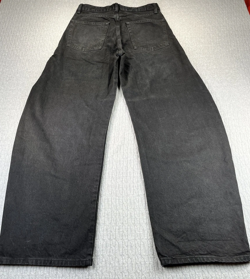 Zara воздушный шар экстремальный мешковатые широкие ноги женщин (6) хип-хоп Core черные джинсы брюки - Изображение 2 из 4