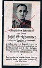Nr.57677 Sterbebild  Soldat 1945 Lager St. Louis Frankreich Schwanenstadt OÖ