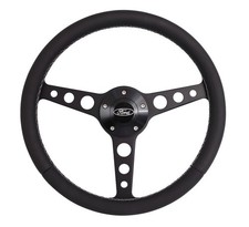 Grant Products 1927-1 Steering Wheel 14 Inch Diameter 3 Spoke Black Leather Grip Grant Products 1927-1 Steering Wheel 14 Inch Diameter 3 Spoke Black Leather Grip