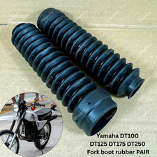 Yamaha DT100 DT125 DT175 DT250 Fork boot rubber ONE PAIR - FREE SHIPPING
