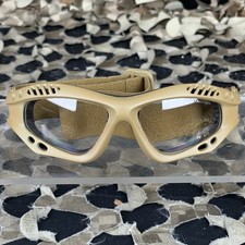 NEW Rothco ANSI Rated Tactical Goggles w/ Clear Lens - Coyote Brown