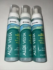 Aloe Vesta Cleansing Foam Multi Purpose 8 fl Oz Lot Of 3 Bottles No Rinse