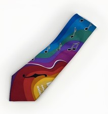 Robin Ruth 100% Silk Men s Tie ~ Musical Note...