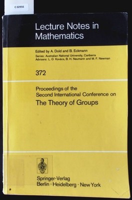 Proceedings of the Second International Conference on the Theory of Groups. Aust