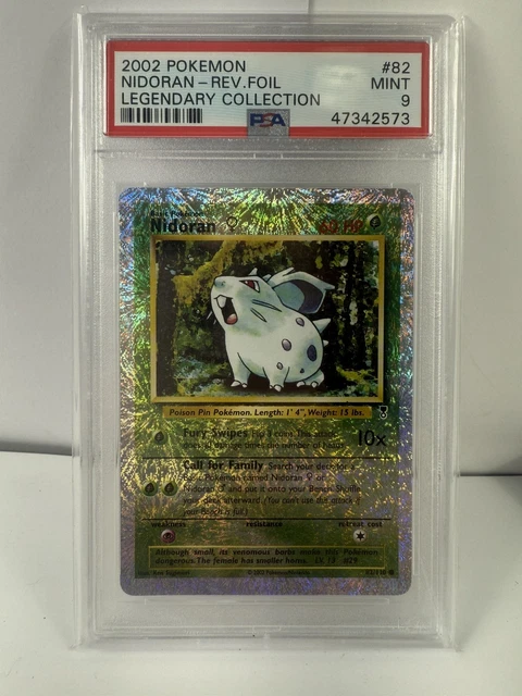 Pokemon Nidoran Legendary Collection Reverse Holo 82/110 PSA 9