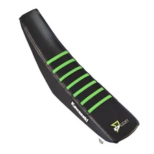 DCOR Seat Cover - Black Sides - Black Top with Green Ribs - 30-20-105