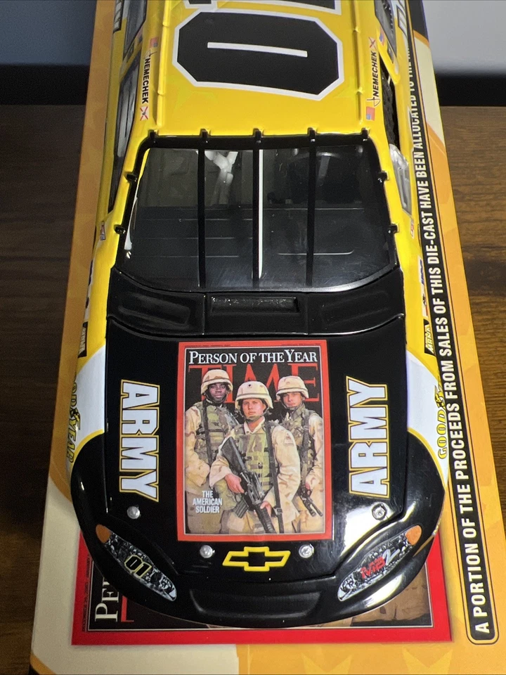 Joe Nemechek 2004 #01 US Army TIME Magazine 1:24 Action Diecast MIB - Image 3 of 4