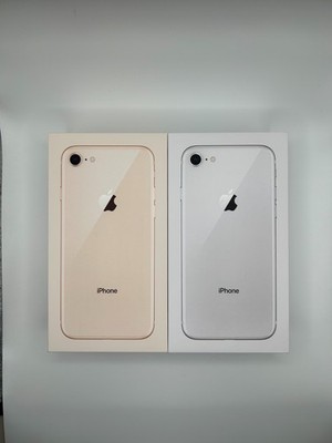 Apple iPhone 8 Silver & Gold White Retail Empty Boxes Only - Free Shipping