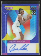 Jabari Walker 2022-23 Leaf Vivid Navy Blue RC Auto /30 #BA-JW1