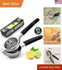 Effortless Juice Extraction: Zulay Heavy-Duty Lemon Squeezer with Silicone Grip