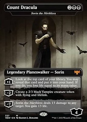 Sorin the Mirthless Count Dracula - Innistrad Crimson VOW 337 - Near Mint EN MTG