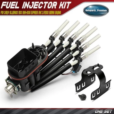 Spider Vortec Fuel Injectors for Chevy Silverado 1500 GMC Sierra 1500 V6 4.3L - Bild 1 von 4