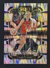 2024 Panini Select WNBA - Concourse Julie Vanloo #57 Silver Flash Prizm (RC)