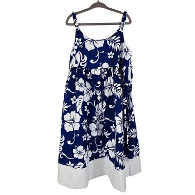 Aloha Republic Floral Hawaiian Hybiscus Sleeveless Girls Dress 4T 