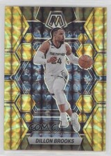 2022-23 Panini Mosaic Reactive Yellow Mosaic Prizm Dillon Brooks #189 10a4