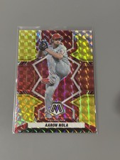 2022 Panini Mosaic Mosaic Reactive Yellow #93 Aaron Nola - Phillies