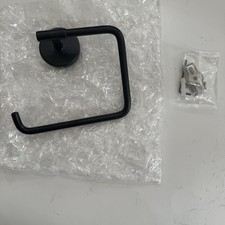 Delta 759460-BL Trinsic Towel Ring Hook, Matte Black New E49