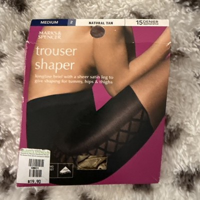 Marks & Spencer Trouser Shaper Natural Tan Size Med Open Box -