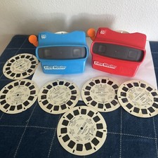 Original View Master 3D Viewer Red  Blue Classic Viewmaster Toy Slide Viewer