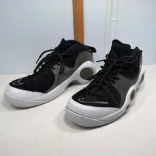Nike Air Flightposite Black White Carbon Fiber Basketball Shoes Mens 11