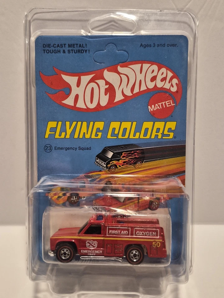 Hot Wheels Redlines Flying Colors Emergency Squad Mint Condition On the Card - Image 3 of 4
