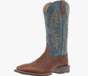 Ensemble De Bottes De Cow-boy. Bottes En Cuir Brodées Vintage