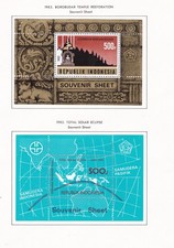 INDONESIA  ^^^^^^^^1983  x2     hinged   SOUV/ SHEETS  @xx dco1347indo57