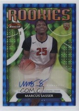2023 Topps Finest Rookie Blue Geometric Refractor 3/99 Marcus Sasser Auto 1b30