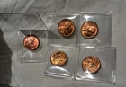 1949-S, 1944-P, 1945-P, 1950-D, 1953-P  1C RED Lincoln Cent's Choice/Gem BU