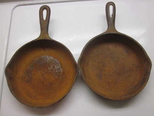 Wagner WARE Antique Iron skillets (2) 6 1/2 inch skillet General Housewares Corp