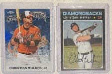2015 Topps Chrome/2020 Topps Heritage Christian Walker FSC-12/THC-488 O’s-Dbacks