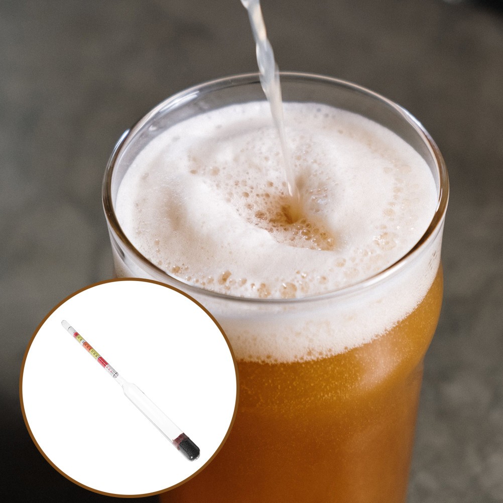 Glass Alcohol Meter Hydrometer for Wine Brewing Alcohol Measuring Tester Tool