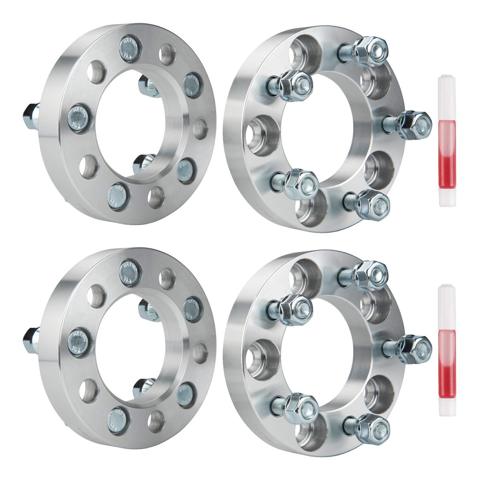 4) 1" 5x4.5 Wheel Spacers 12x1.5 For Honda Civic For Toyota Tacoma Acura NSX