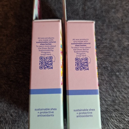 2 Pk EOS Super Soft Shea Lip Balm Stick Birthday Cake Moisturizer Long-Lasting - Bild 7 von 7