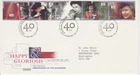 GB Stamps First Day Cover 40th Anniv. of QEII Accession, Royalty crown SHS 1992