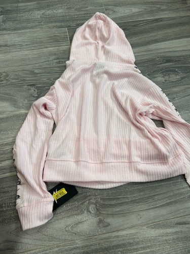 Girls pink hooded sweater new with tags by Nike 3 brands size large - Picture 3 of 3