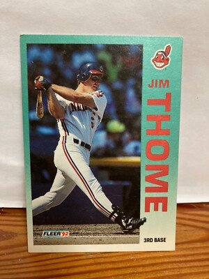 Jim Thome 1992 Fleer Baseball Rookie Card Karte