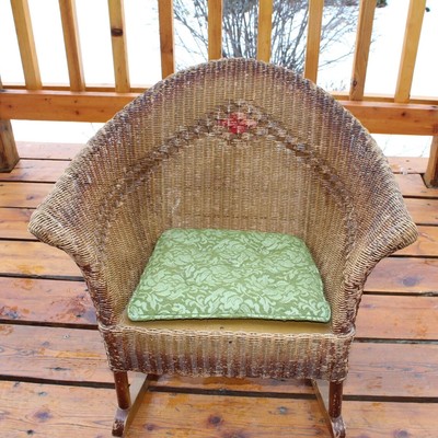 Vintage Children's Wicker Rocking Chair - Late 19th Century? - Early ...