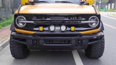 Black Steel Bull Bar Bumper Brush Guard For Ford Bronco 2021-2023 2/4 Door – LOSTAR