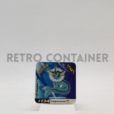 NINTENDO POKEMON STAKS PANINI 2002 Card Magnet Series 1 - # 134 Vaporeon