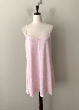NWT Jenni by Jennifer Moore Sz L Ribbed Ruffle Chemise Nightgown Allover Heart