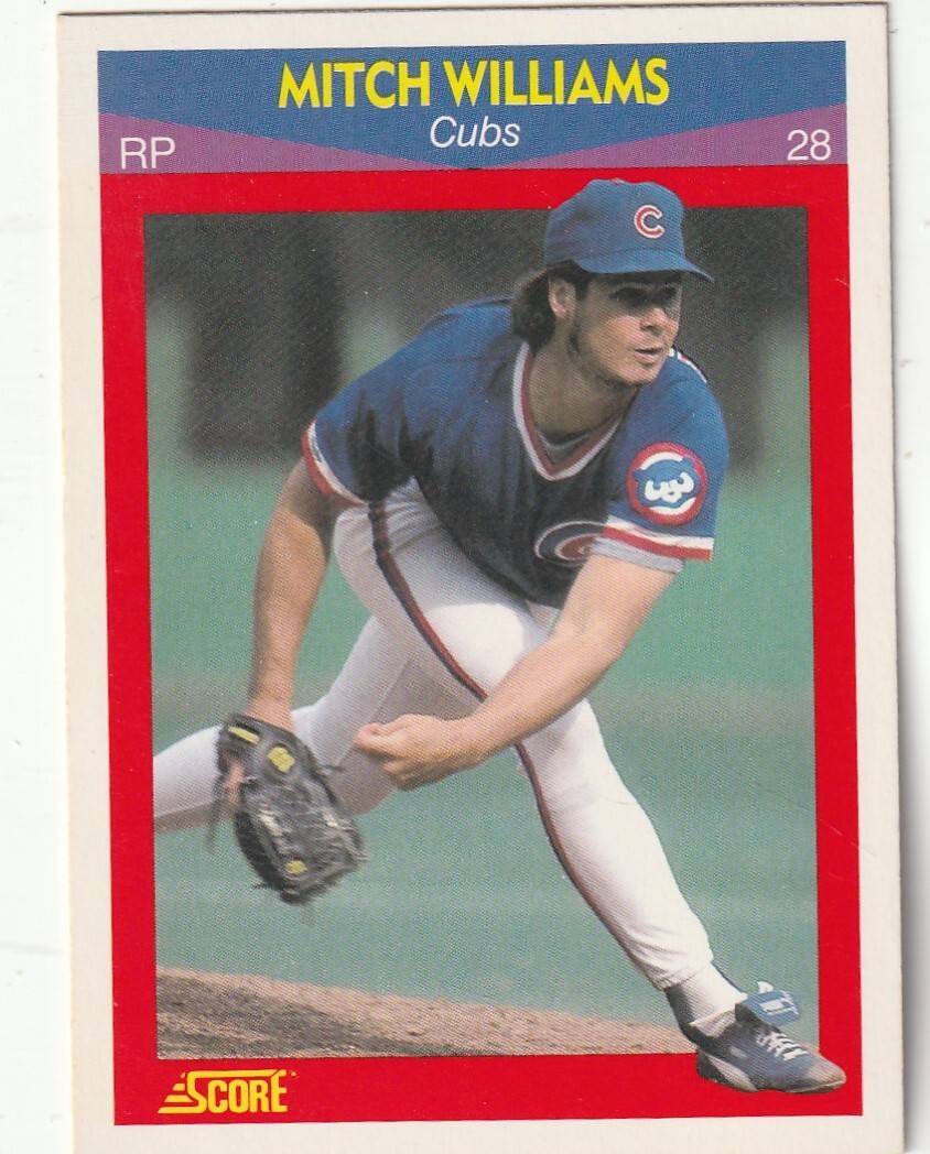 FREE SHIPPING-MINT-1990 Score 100 Superstars #93 Mitch Williams  CUBS