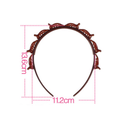 Doppelte Pony-Haarspangen Haarschmuck Strass-Stirnband + - K - Bild 7 von 18