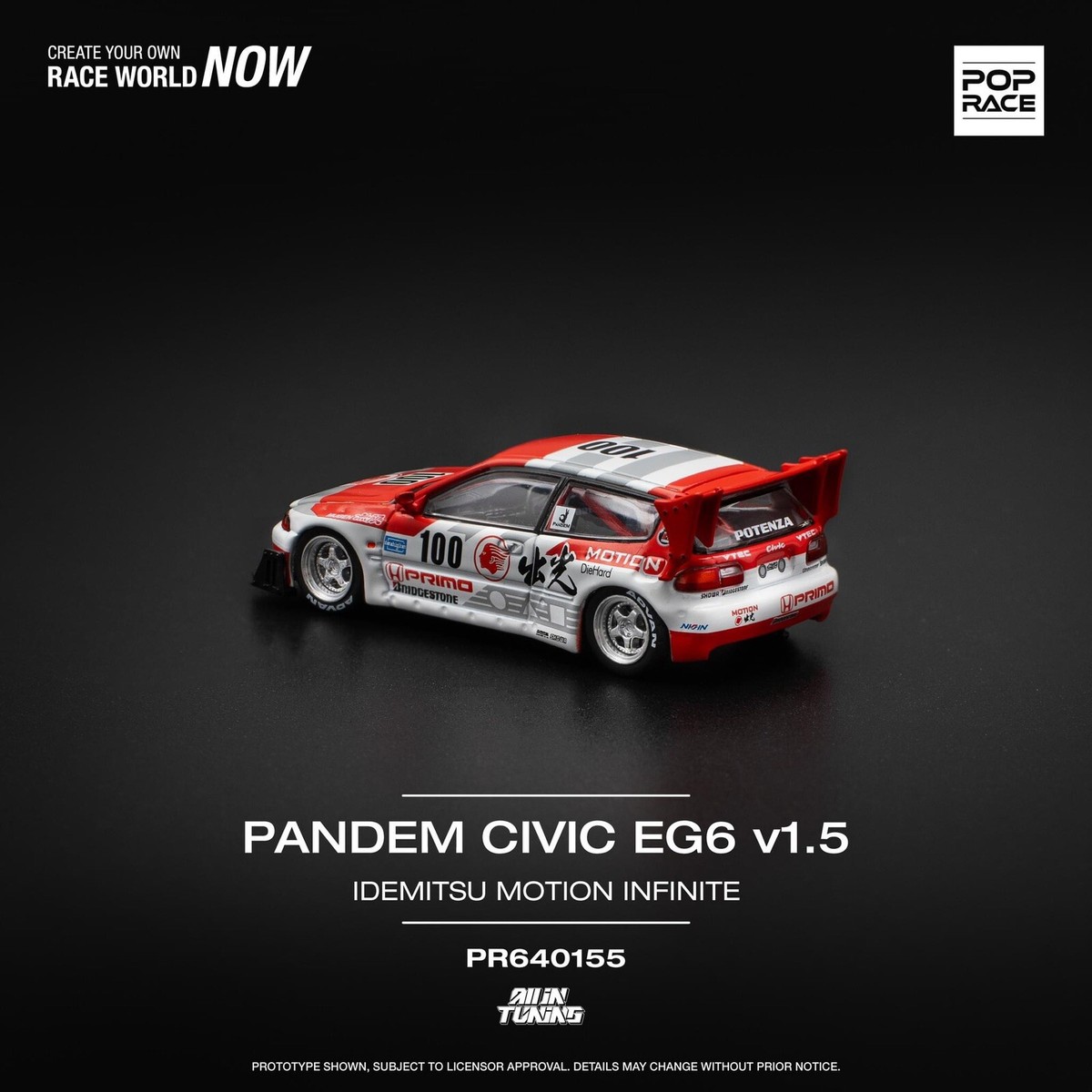 PopRace Honda Pandem Civic EG6 v1.5 Idemitsu Motion Infinite