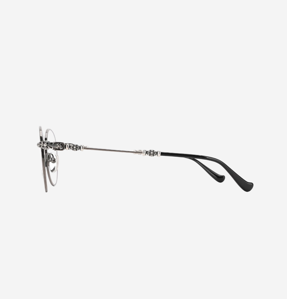 Chrome Hearts Bubba-A Antique Silver Black Plastic Eye Glass